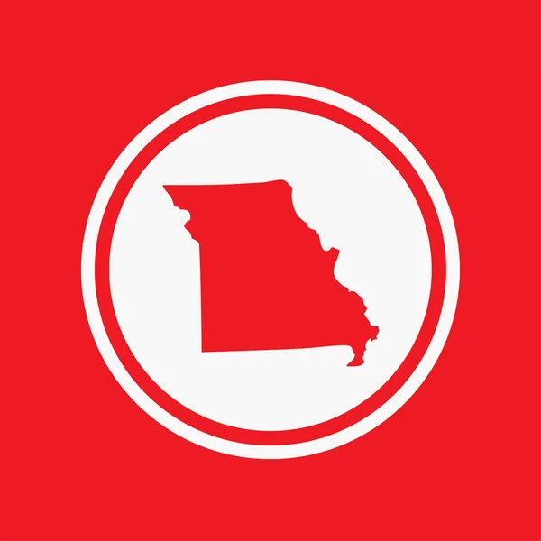 Kaart van de de staat Missouri — Stockfoto