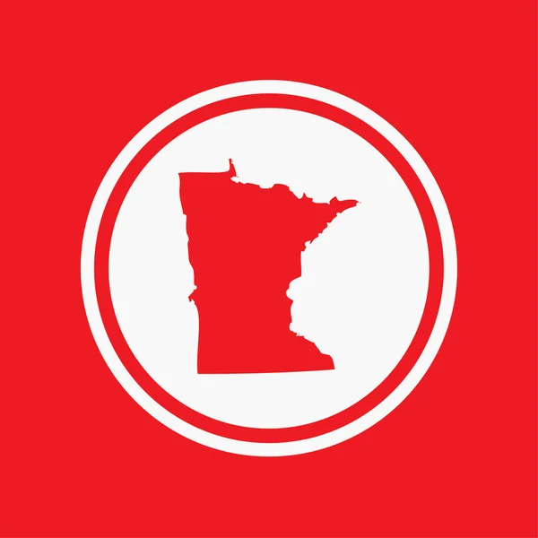 Map of the the state Minnesota — Stock Photo, Image