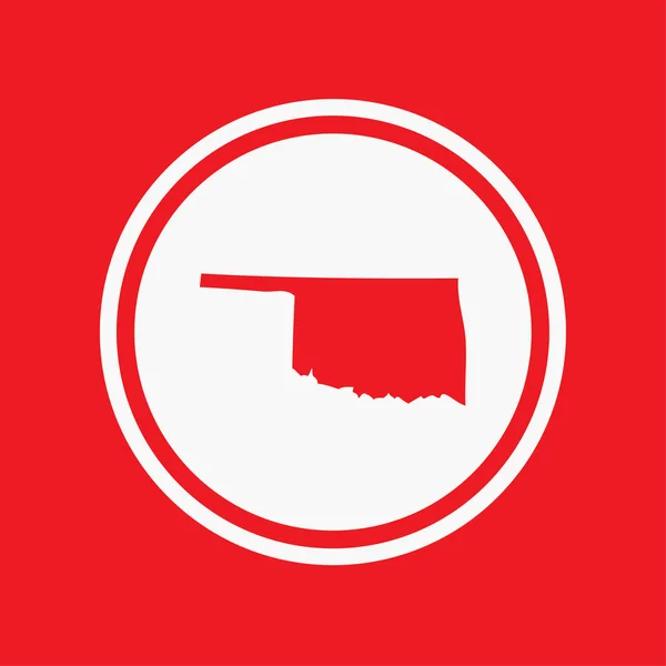 Mapa del estado Oklahoma —  Fotos de Stock