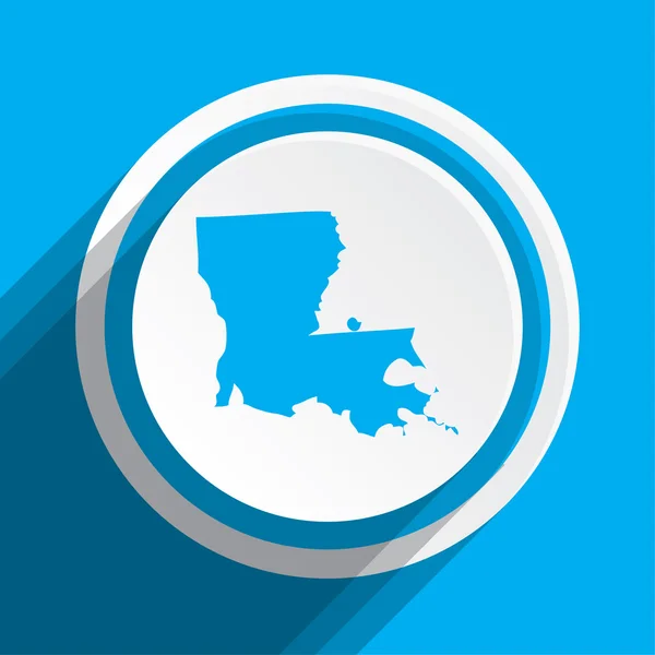 Map of the the state Louisiana — Stock Photo, Image