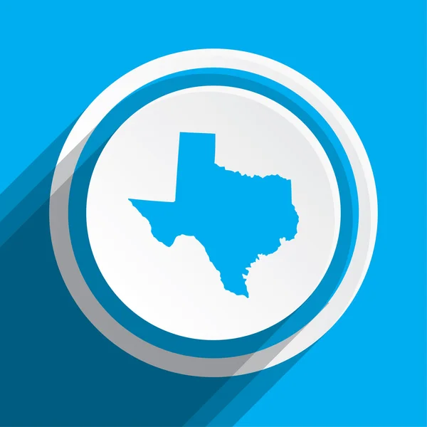 A Térkép az állami Texas — Stock Fotó