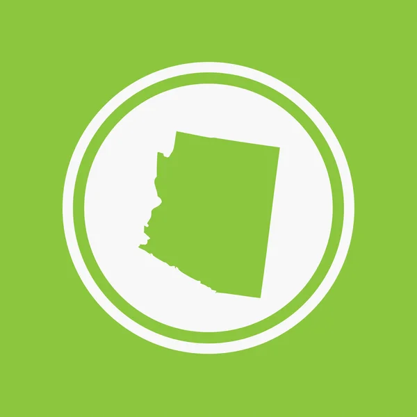Mapa státu Arizona — Stock fotografie