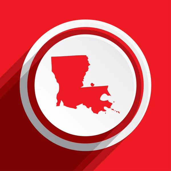 Map of the the state Louisiana — Stock Photo, Image