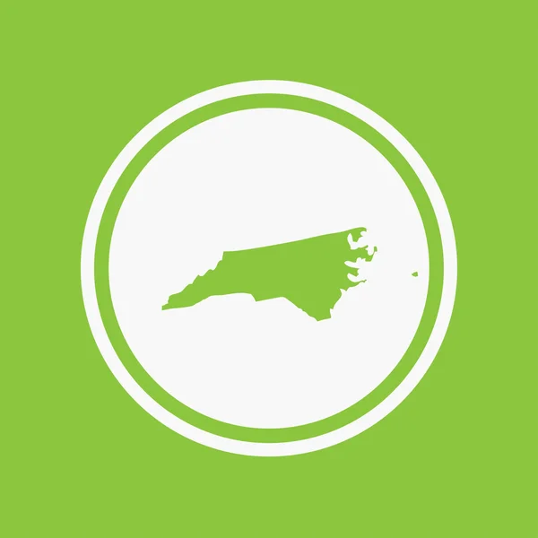 Karte des Bundesstaates North Carolina — Stockfoto