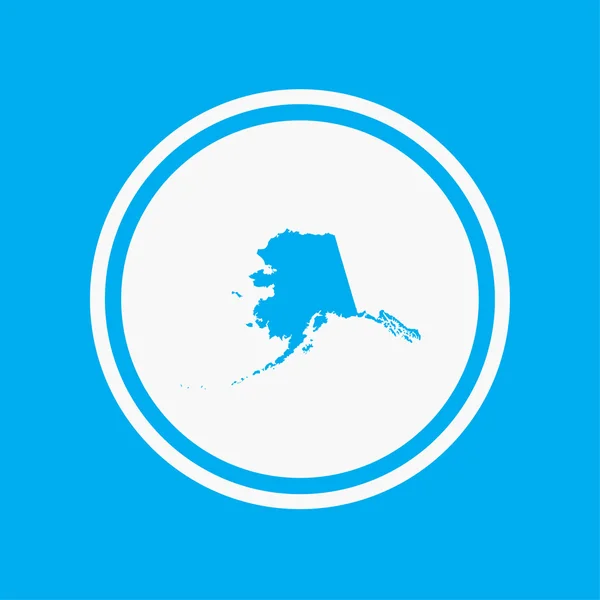 Kaart van de de staat Alaska — Stockfoto
