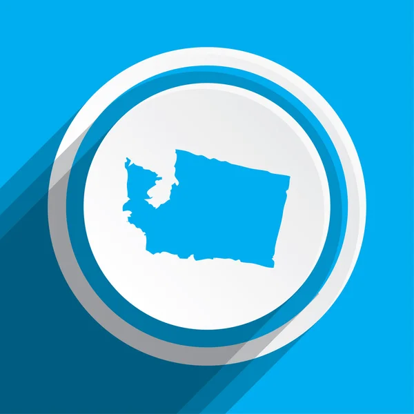 Mappa dello stato Washington — Foto Stock