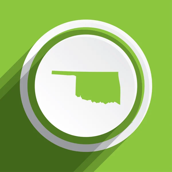 Mapa do estado Oklahoma — Fotografia de Stock