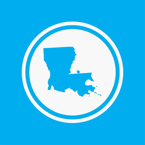 Map of the the state Louisiana — Stock Photo, Image