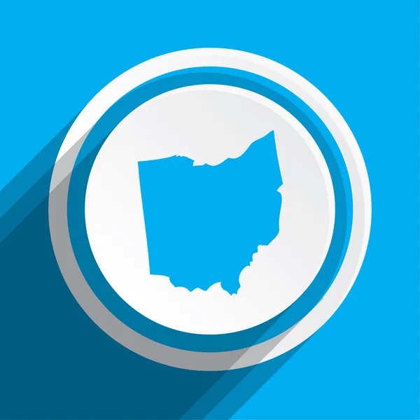 Map of the the state Ohio — Stock Photo, Image