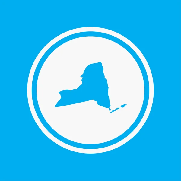 Karte des Bundesstaates New York — Stockfoto