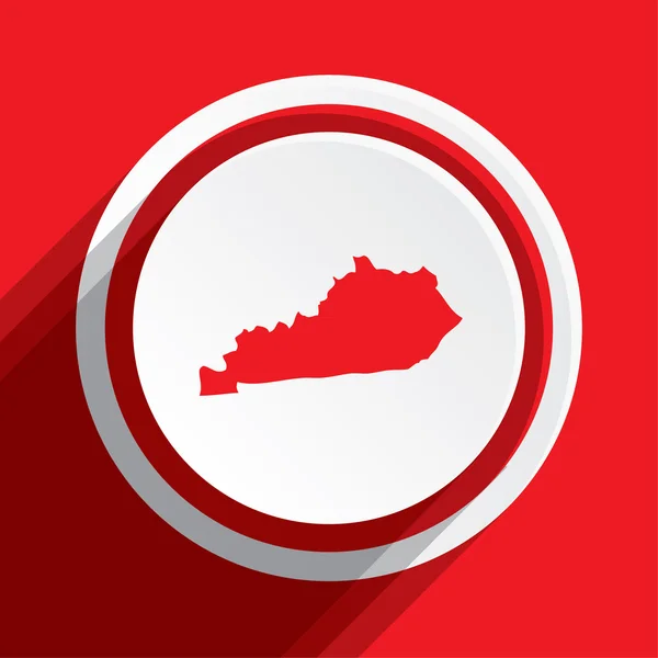 Mapa státu Kentucky — Stock fotografie