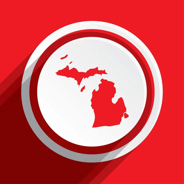 Harita devlet Michigan — Stok fotoğraf