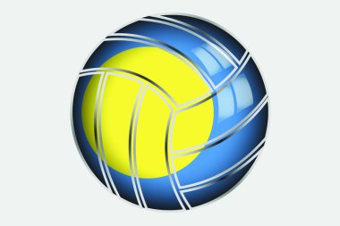 ülkenin 3D izometrik bayrağı çizimi