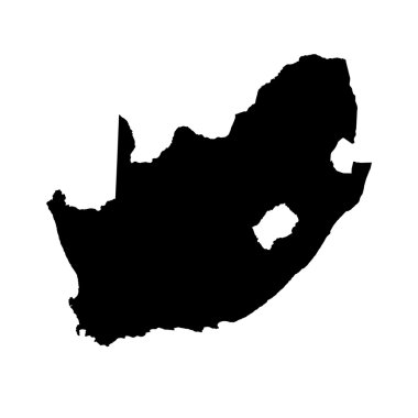 Ülkenin Güney Afrika Haritası
