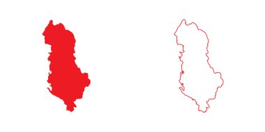 Arnavutluk ülke Haritası