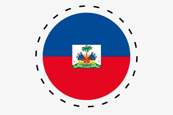 Bandeira Isométrica 3D Ilustração do país do Haiti — Fotografia de Stock