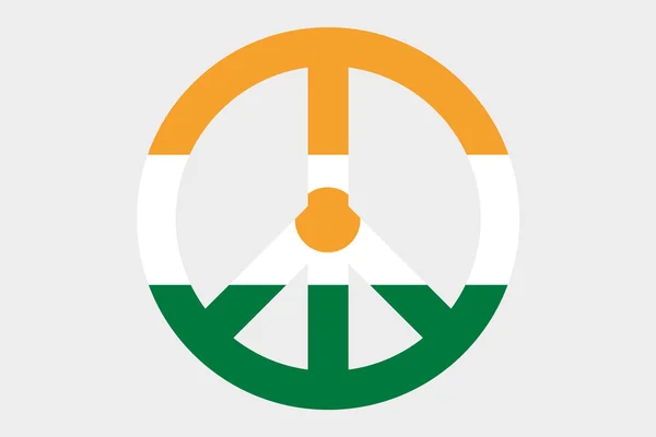 3D Isometrische vlag illustratie van het land van Niger — Stockfoto