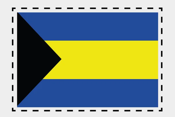 3D Isomric Flag Illustrazione del paese delle Bahamas — Foto Stock