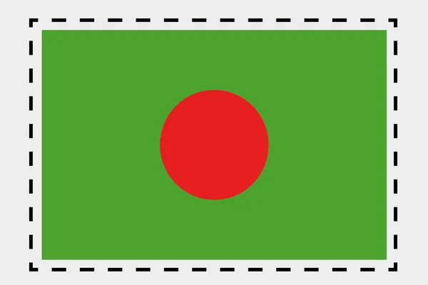 バングラデシュの国の 3 d の等尺性旗イラスト — ストック写真
