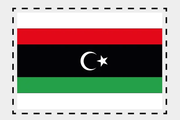 3D Isometric Flag Illustration of the country of Libya-46 — Stock Photo, Image