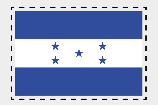 3D Isometrische vlag illustratie van het land van Honduras — Stockfoto