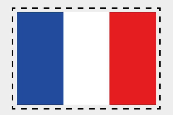 3D ισομετρική απεικόνιση της σημαίας της χώρας της Γαλλίας — Φωτογραφία Αρχείου