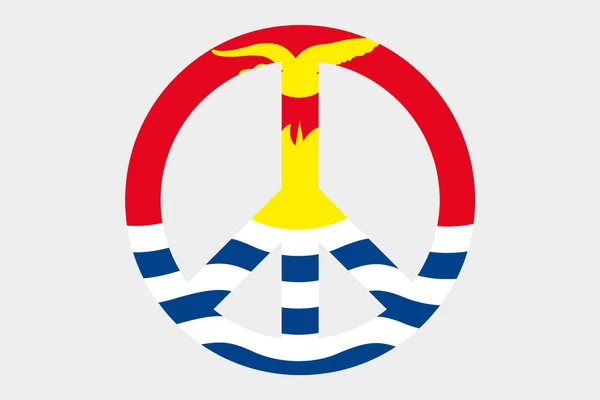 3D Isomric Flag Illustrazione del paese di Kiribati — Foto Stock