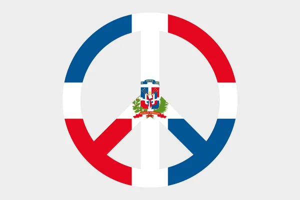 3D Isomric Flag Illustrazione del paese della Repubblica Dominicana — Foto Stock