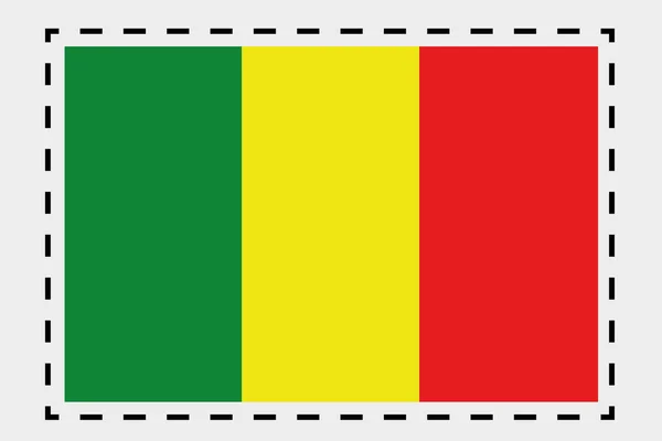 3d isometrische Flagge Illustration des Landes von mali — Stockfoto