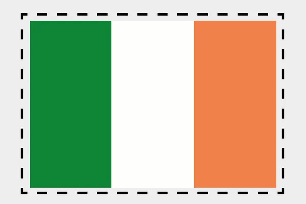 3D Isomric Flag Illustrazione del paese d'Irlanda — Foto Stock