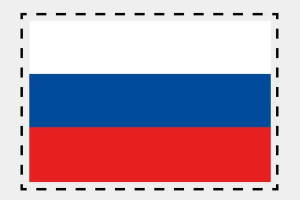 3D Isometric Flag Illustration of the country of Russia — Stock Photo, Image