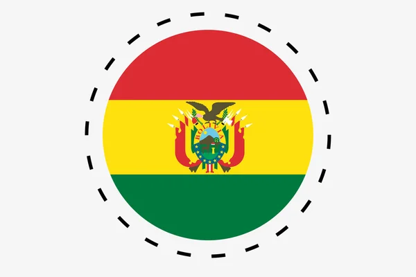 3D Isometrische vlag illustratie van het land van Bolivia — Stockfoto