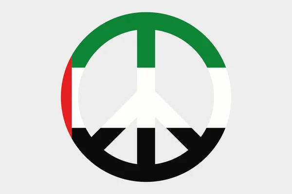 3D Izometrické vlajky ilustrace ze země Spojené arabské Emi — Stock fotografie