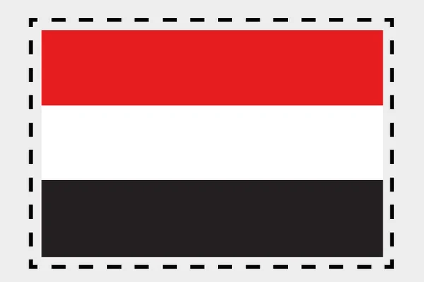 Ilustración de la bandera isométrica 3D del país de Yemen — Foto de Stock