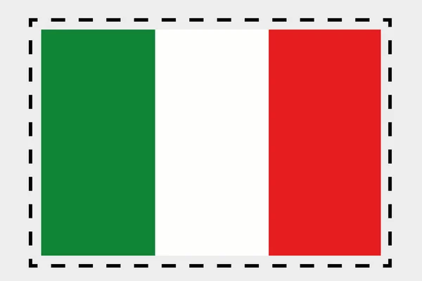 Bandeira Isométrica 3D Ilustração do país da Itália — Fotografia de Stock