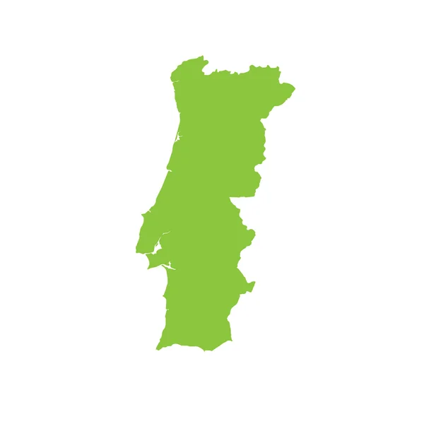 Carte du pays du Portugal — Photo