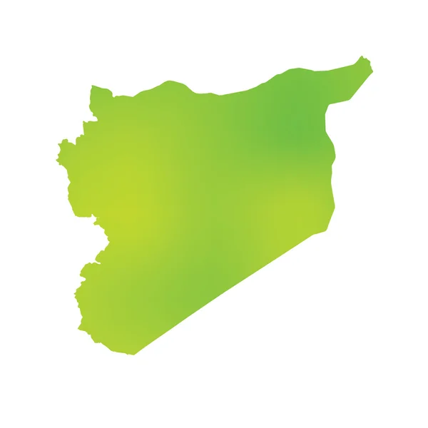 Karte des Landes von Syrien — Stockfoto