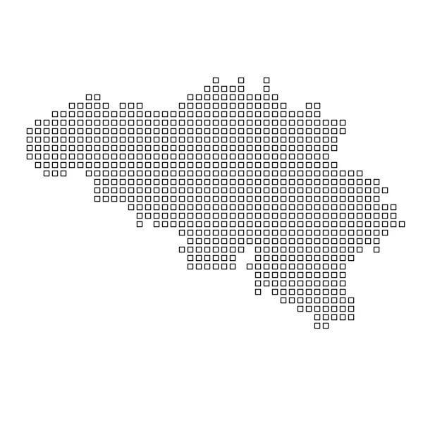 Mapa del país de Bélgica — Foto de Stock