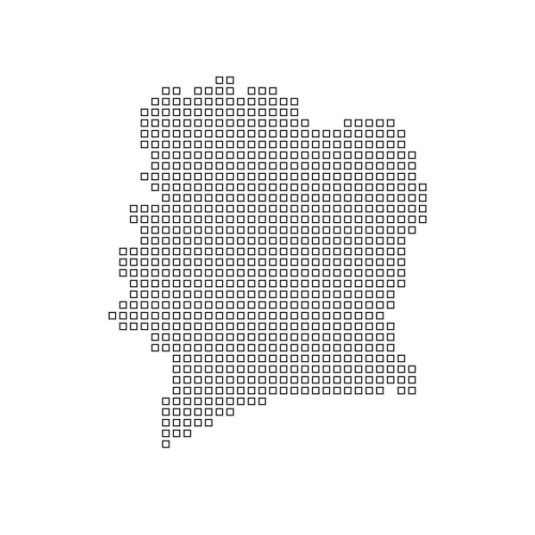 Karta över landet av Cote Divoire — Stockfoto
