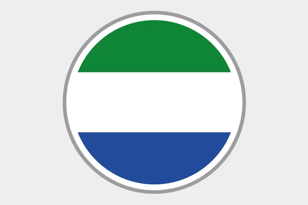 3D Isometrische vlag illustratie van het land van Sierraleone — Stockfoto