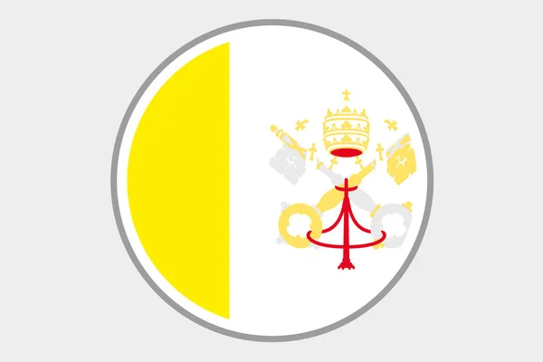 Bandeira Isométrica 3D Ilustração do país do Vaticano — Fotografia de Stock