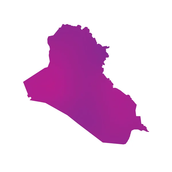 Map of the country of Iraq — Stock Photo, Image