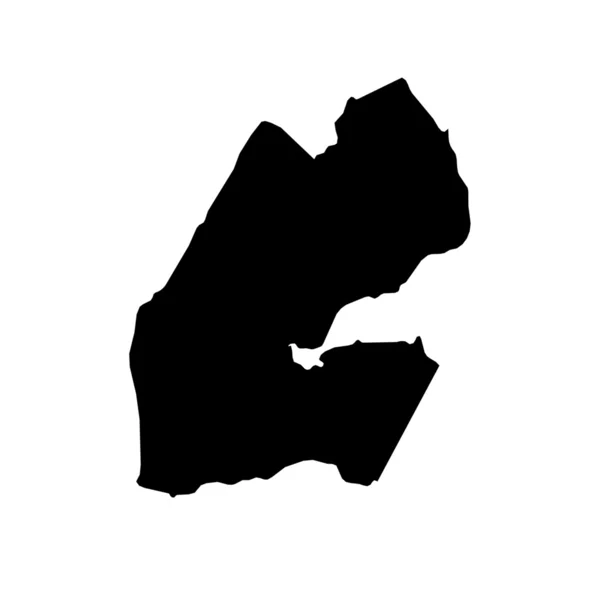 Mappa del paese di Gibuti — Foto Stock