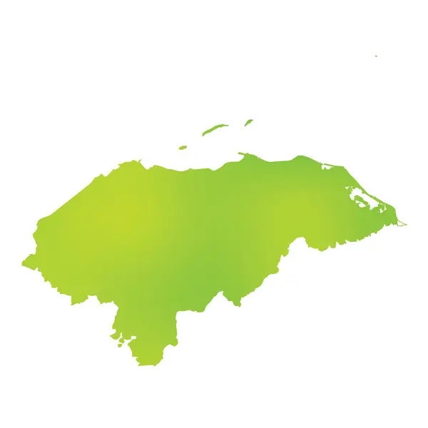 Karte des Landes der Honduras — Stockfoto