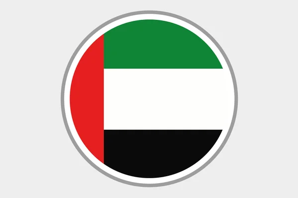 3D Isometric Flag Illustration of the country of United Arab Emi — Stock Photo, Image