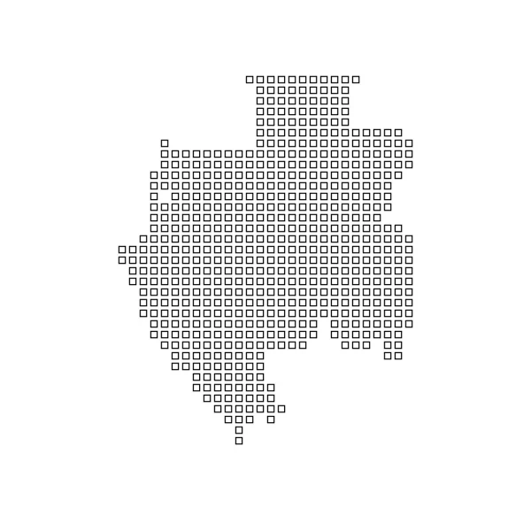Karte des Landes Gabun — Stockfoto