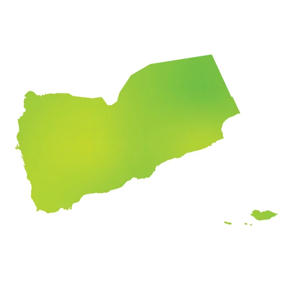 Map of the country of Yemen — Stock Photo, Image