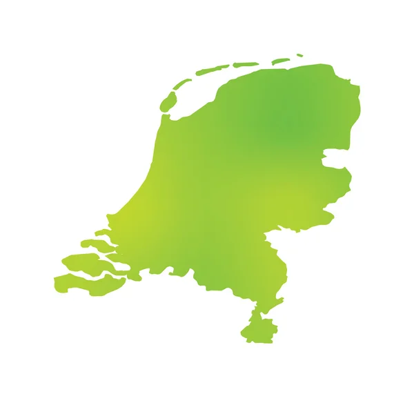 Kaart van het land van Nederland — Stockfoto