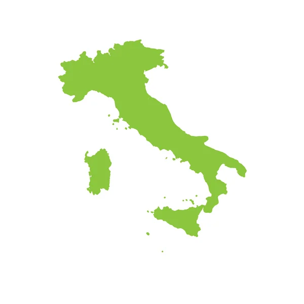 Карта Италии на карте — стоковое фото