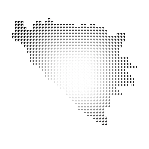 Bosna ülkenin Haritası — Stok fotoğraf